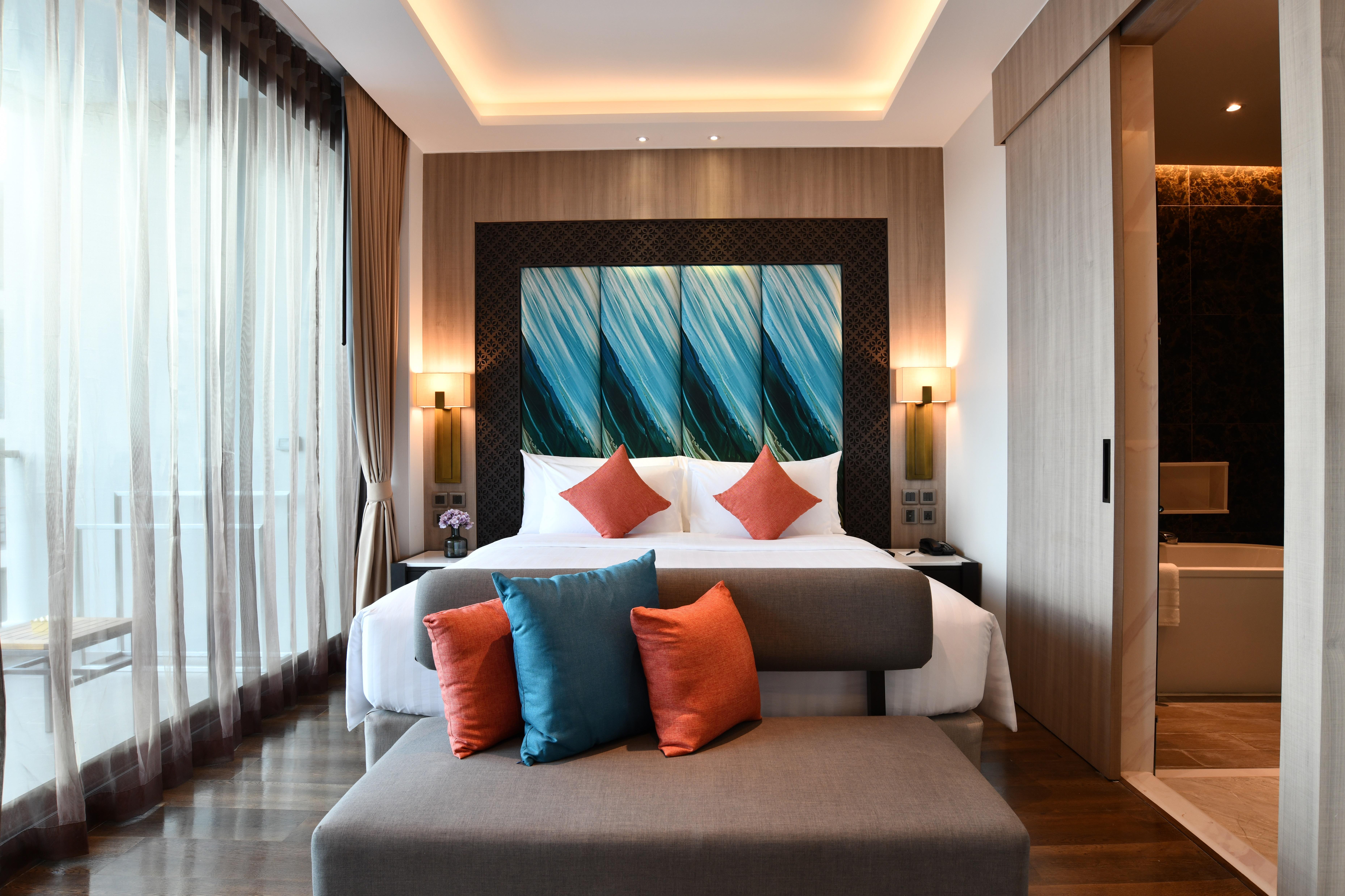普吉岛芭东海滩天空景观度假村-Sha高级认证 Patong 外观 照片 A bedroom at the hotel